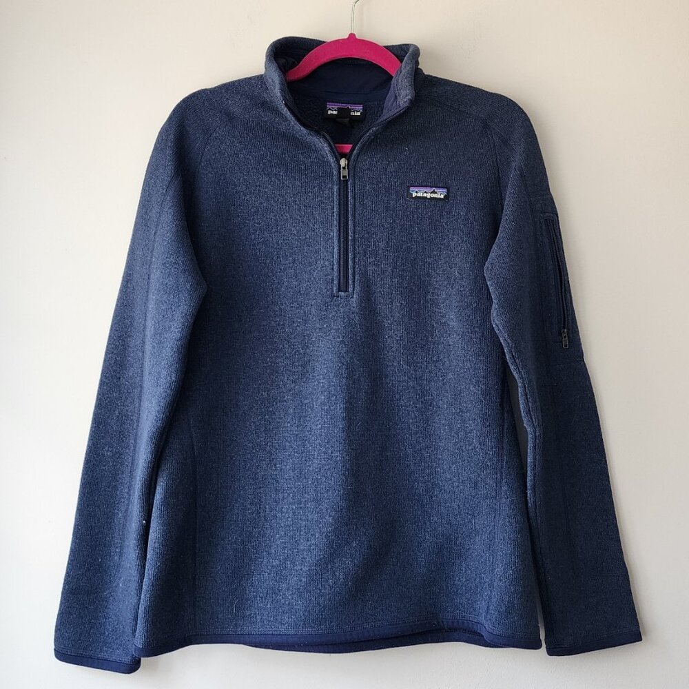 Patagonia Better Sweater Fleece Jacket | Women's Med | Navy Blue 1/4 Zip